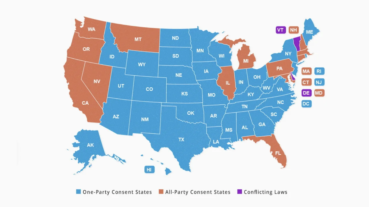 Is it illegal to video record someone without their permission?
